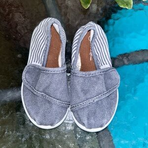 George | denim striped blue Summer shoes | size 6